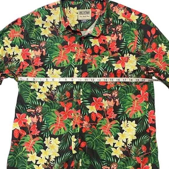 RSVLTS The Goonies Chunk Truffle Shuffle Kunuflex Mens Size Large Tropical Shirt - Picture 4 of 5